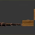 Brass Telescope Inside Open Wooden Case And Separate Telescope