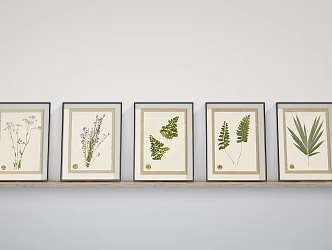 Modern Plant Painting Hanging Painting 3d model