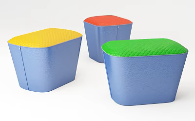 Modern Sofa Stool Footstool 3d model Modern Sofa Stool Footstool 3d model