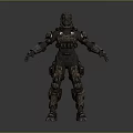 Mech Warrior Mech Soldier Machine Battlearm Mechanical Battlearm Machine Fighter Robot 3d model