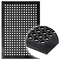 Stacked Textured Grid Floor Mats With Different Hole Patterns And Designs 3d model