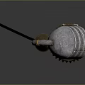 Industrial Style Metal Table Lamp With Gear Base And Pipe Structure Lampshade