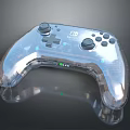 Transparent Nintendo Switch Game Controller Featuring LED Indicators As Modern Entertainment Device
