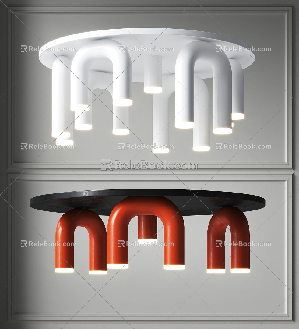 modern ceiling lamp 3d model