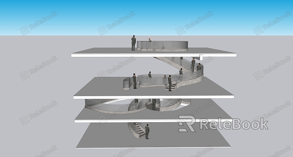 Rotary Stair SU Model model