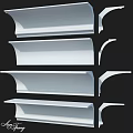 White Decorative Moldings For Interior Design With Various Styles And Shapes