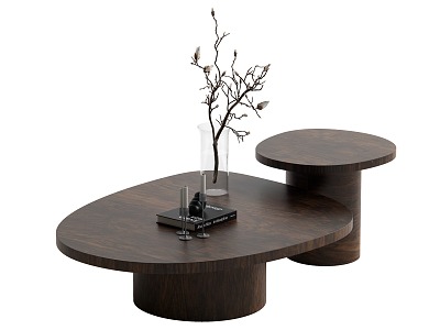 Wind coffee table combination 3d model