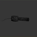 Black Over Ear Headphones on Wooden Tabletop with Comfortable Headband and Wired Connection