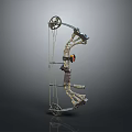 Crossbow Mechanical Crossbow Shift Bow and Arrow Shoot Far Equipment Weapons High-tech Crossbow 3d model