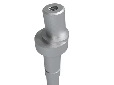 Durable Precision Engineered Metal Mechanical Part With Cylindrical Sections And Top Hole 3d model