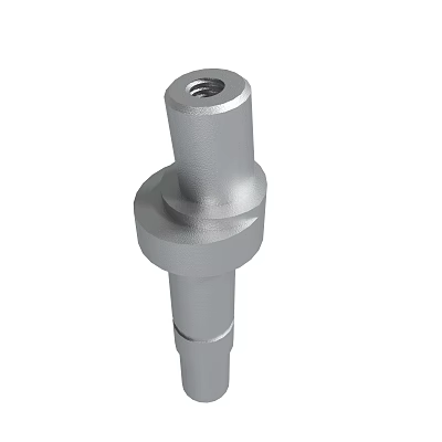 Durable Precision Engineered Metal Mechanical Part With Cylindrical Sections And Top Hole 3d model
