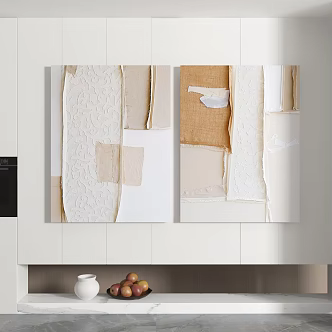 modern abstract painting abstract decorative painting 3d model