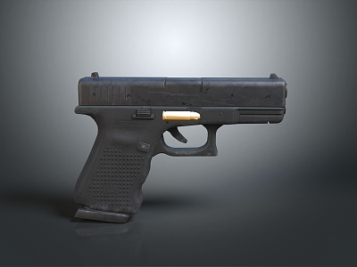 pistol semi-automatic pistol automatic pistol modern weapon hot weapon hot weapon gun military 3d model