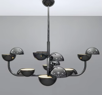 Modern chandelier simple chandelier multi-head lamp 3d model