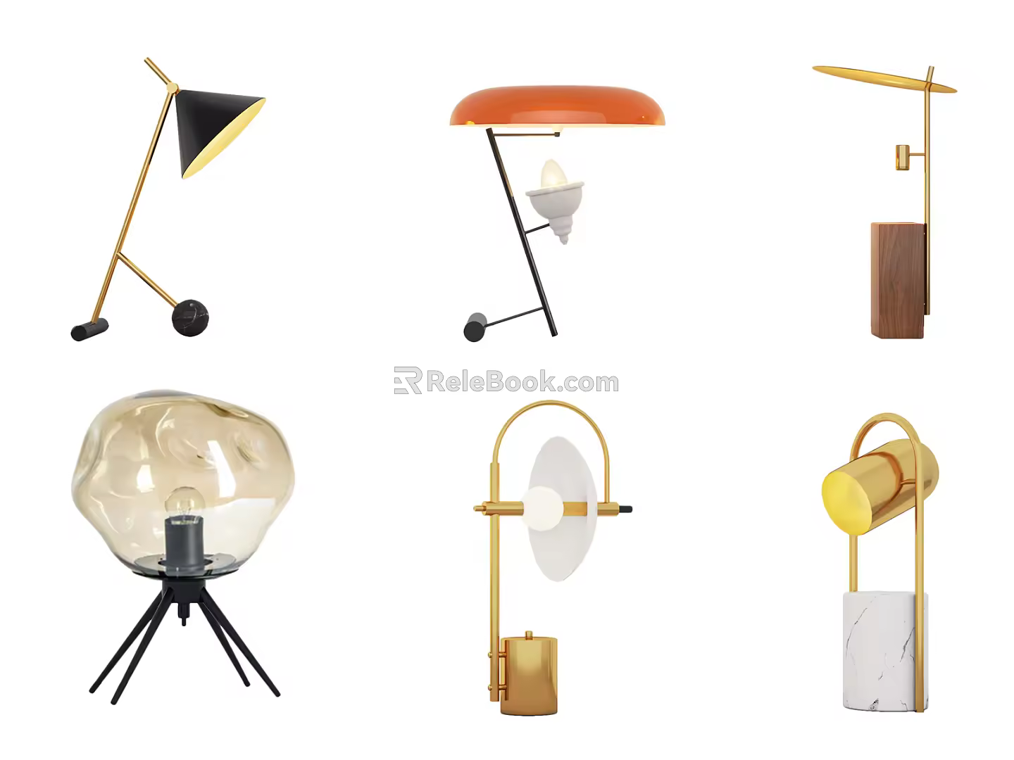 Modern Table Lamp Metal Creative Table Lamp Model Room Living Room Personalized Art Decorative Table Lamp 3d model