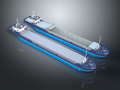 modern cargo ship large cargo ship small cargo ship 3d model