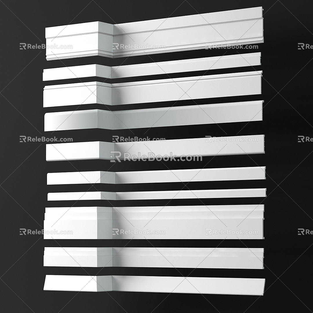 Gypsum line Gypsum line Decorative line Skirting line 3d model