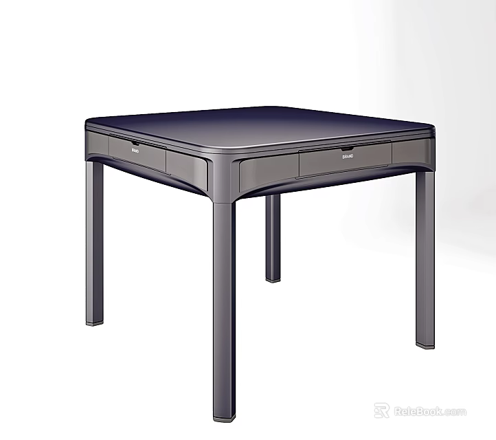 Modern Entertainment Table With Drawers And Sleek Design 3d model