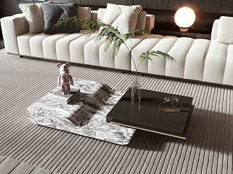 Modern Minotti coffee table 3d model