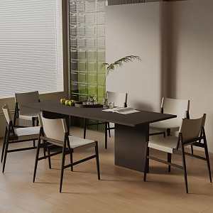 Modern table combination 3d model