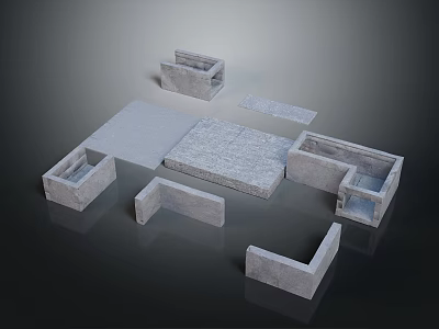 Human Organ Anatomical Models With Hair Follicle Samples For Study 3d model