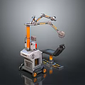 Medical Robotic Arm With Mobile Base And Surgical Chair For Patient Care