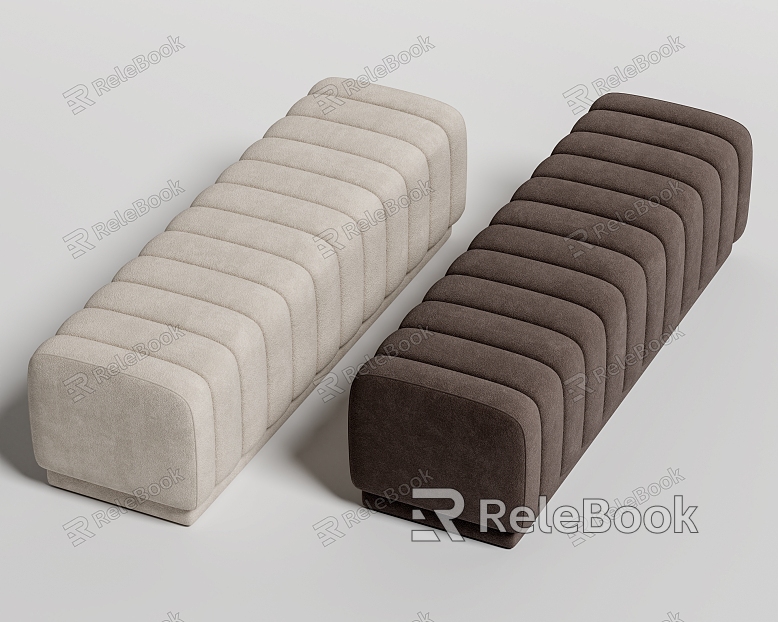 Modern Bed End Stool Sofa Bench model