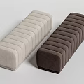 Modern Bed End Stool Sofa Bench 3d model