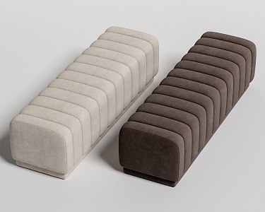 Modern Bed End Stool Sofa Bench 3d model