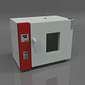 Industrial Equipment With White Body Red Front Panel Observation Window And Digital Control Panel