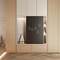 Tatami Bedroom Interior With Platform Kids Teepee Arched Window Soft Lighting And Wooden Flooring