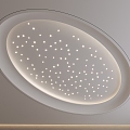 Star ceiling oval ceiling round ceiling 3d model