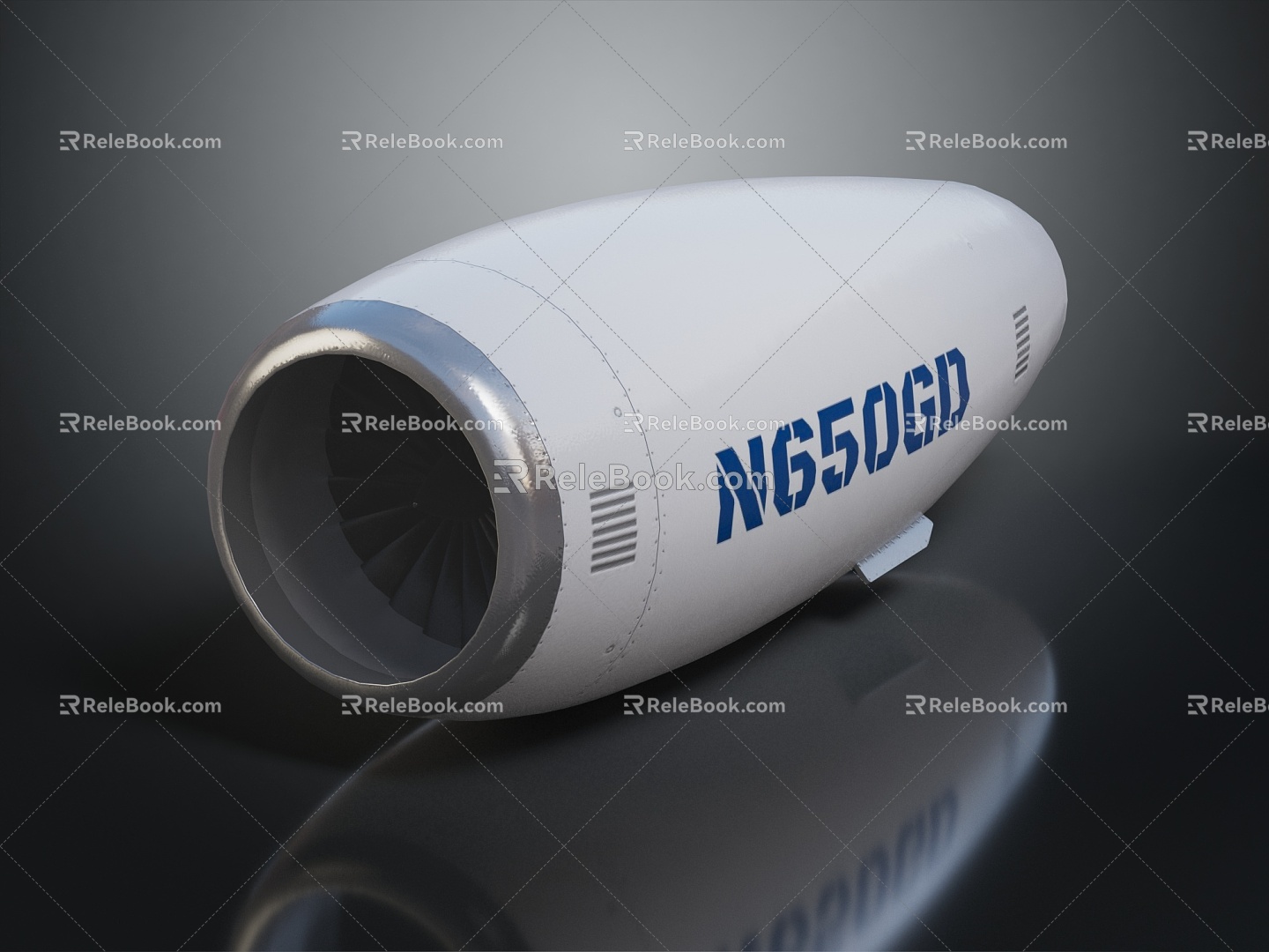 Modern Engine Jet Engine Aircraft Engine 3d model