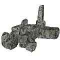 Natural Stacked Stone and Wood as Rustic Decorative Elements for Home Design