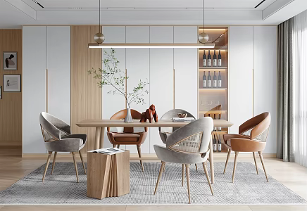 Nordic Restaurant 3d model