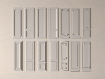 Wall panel 3d model