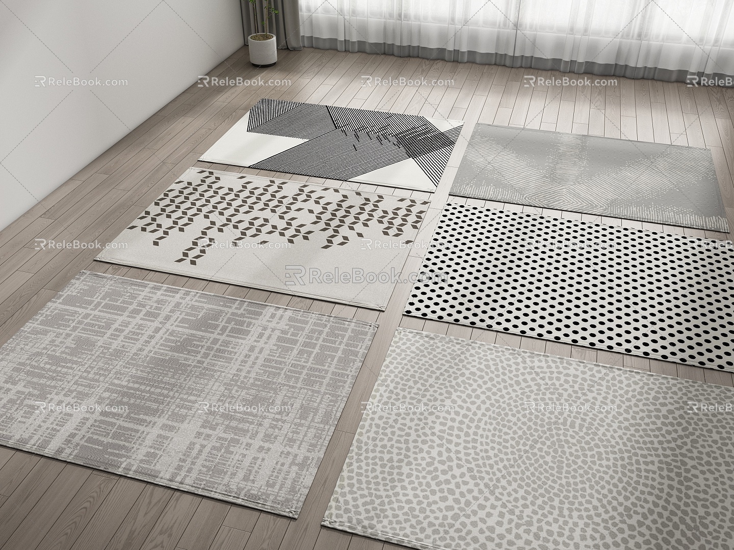 Modern Carpet 3d model