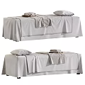 High Quality Medical Bed with Clean Sheets Pillow Towels and Tray