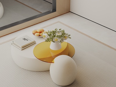 Modern coffee table model