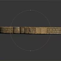 Antique Wooden Astrolabe With Decorative Motifs And Engraved Scales On Handle