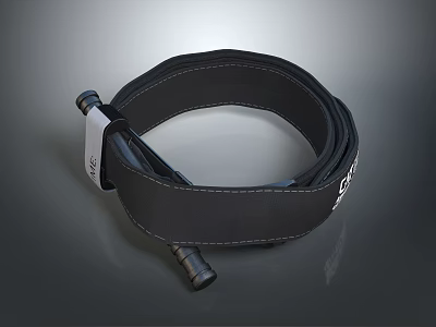 Durable Black Nylon Strap With Secure Metal Buckle For Home Organization 3d model