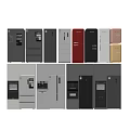 Modern Refrigerators and Freezers in Various Colors and Styles on