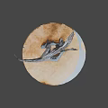 Game And Movie Dinosaur Character With Open Mouth Fierce Posture Sharp Teeth