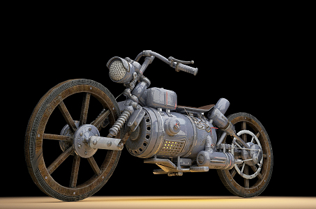 INDUSTRIAL LOFT MOTORCYCLE 3d model