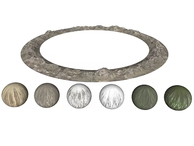 Modern Mountain Range 3d model