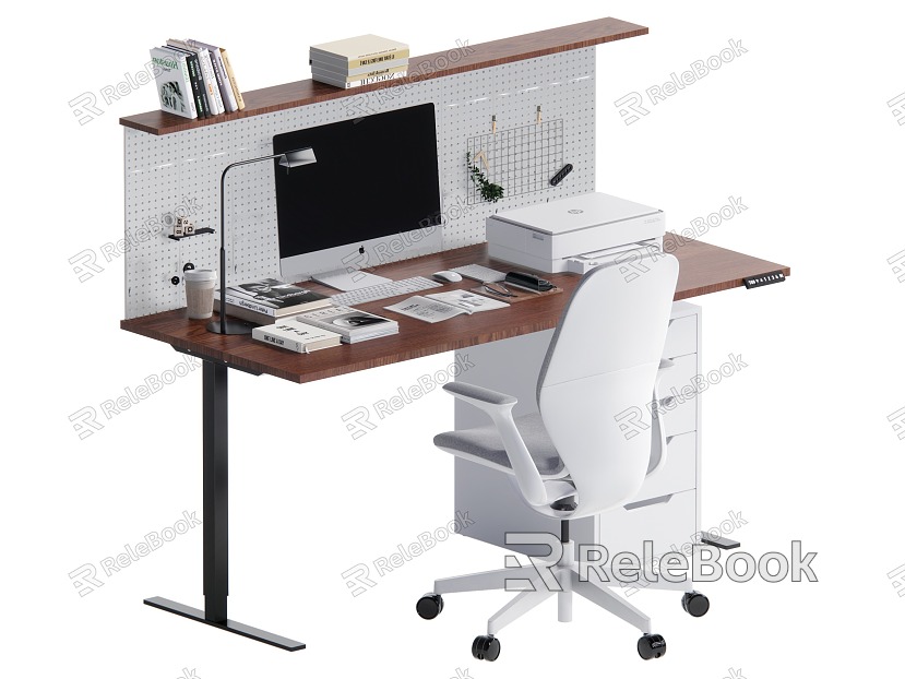 Office Table and Chair Combination E-sports Table and Chair Combination model