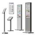 Various Standing Billboard Types With Digital Screens And Information Displays