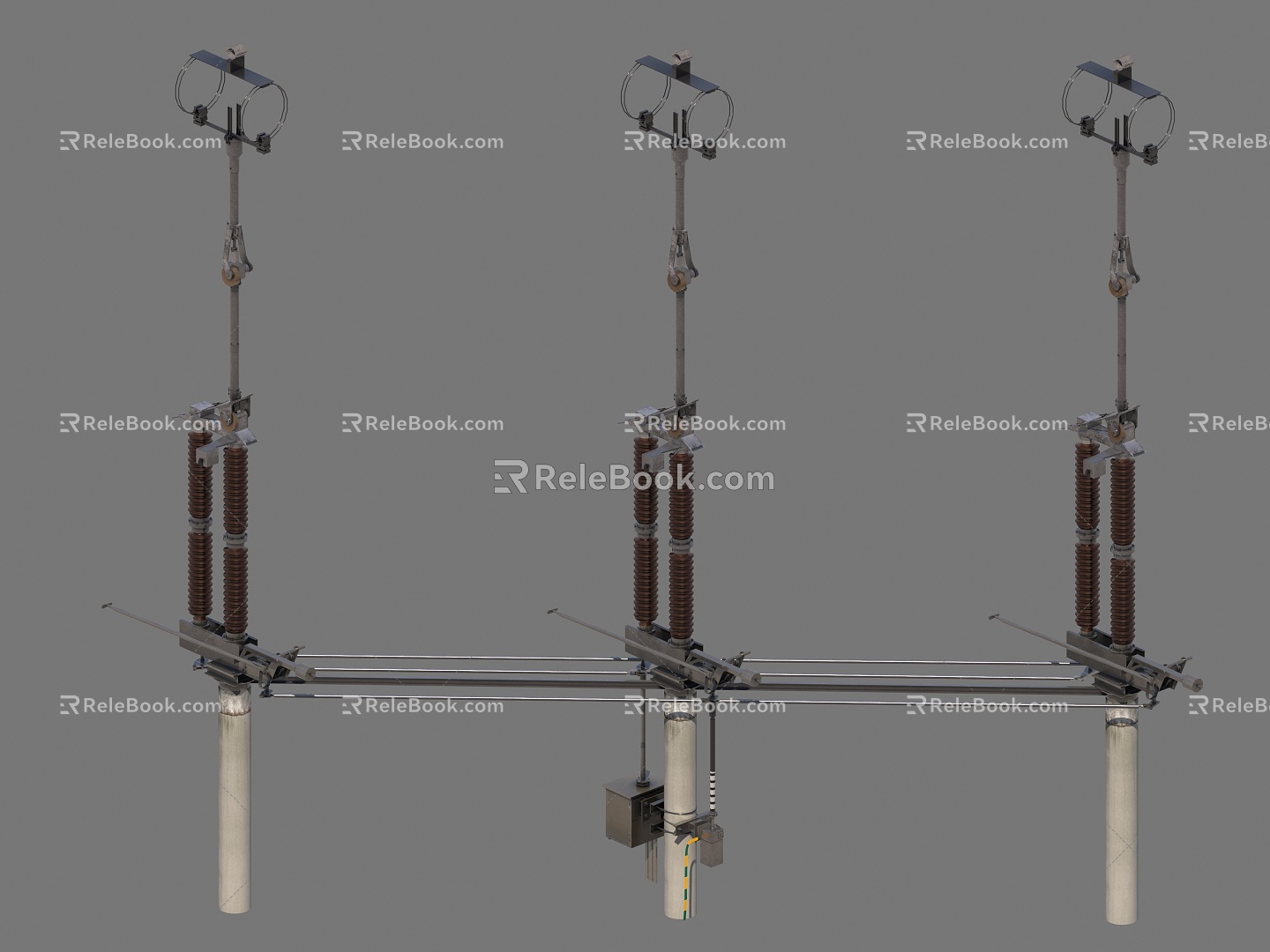 power station isolating switch isolating switch 3d model