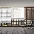 Modern Window Blinds In Living Room With Wooden Floor And Natural Light Through Window