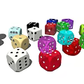 Modern Dice 3d model